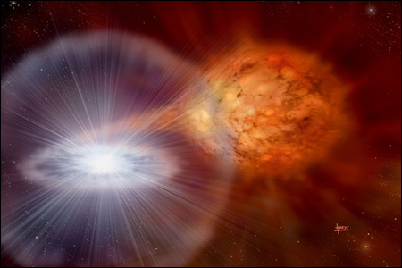 ¿La explosión de una supernova?