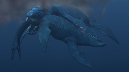 [Image: 45-ton-pliosaur-attacking-a-plesiosaur-a...=497&h=279]