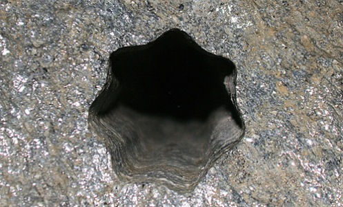 Imagen en detalle del agujero de Noruega.